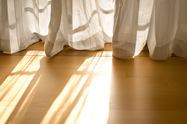 Helder indirect zonlicht in een woonkamer Helder indirect zonlicht in een woonkamer