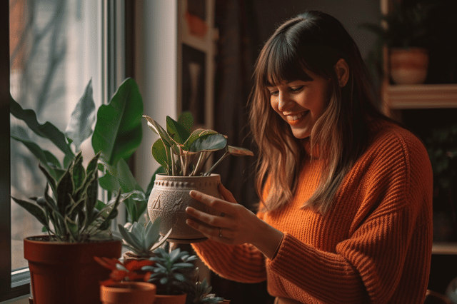 Een plant binnenhalen voor de winter Een plant binnenhalen voor de winter