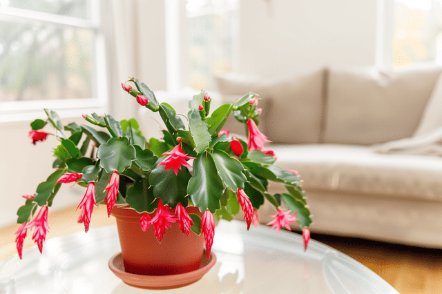 Kerstcactus met indirect zonlicht Kerstcactus met indirect zonlicht