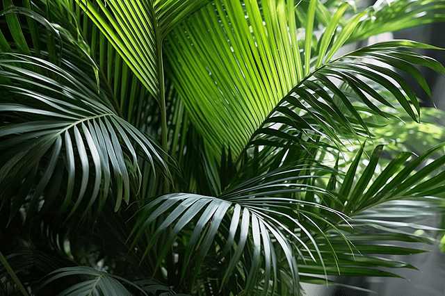 Close up of an Areca Palm