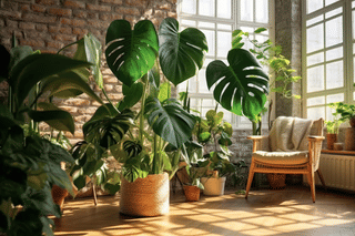 Drooping Monstera in large pot Drooping Monstera in large pot