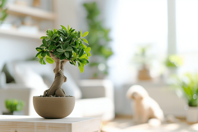 Ficus Ginseng with pets