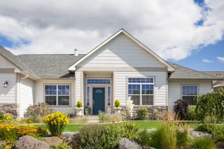 Home with native plant garden Home with native plant garden