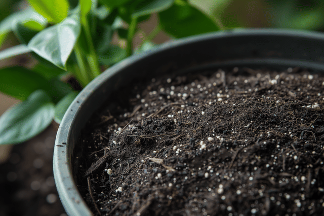 Grond met perliet en veenmos Grond met perliet en veenmos