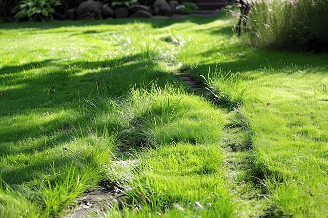 Gazon met lang gras Gazon met lang gras