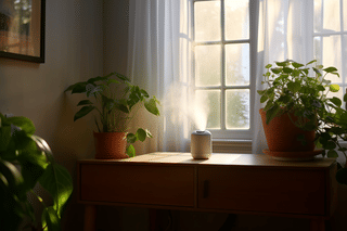 Monsteras with a humidifier in the winter Monsteras with a humidifier in the winter