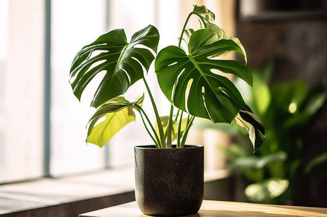 Overbewaterde monstera Overbewaterde monstera