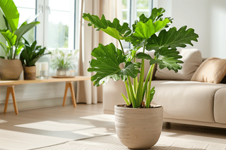 Philodendron selloum hope in the living room Philodendron selloum hope in the living room