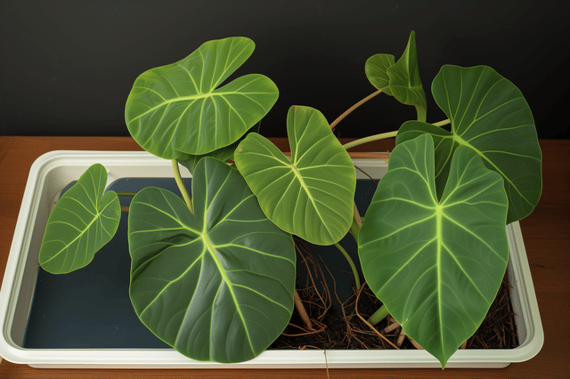 Philodendron Gloriosum verpotten Philodendron Gloriosum verpotten