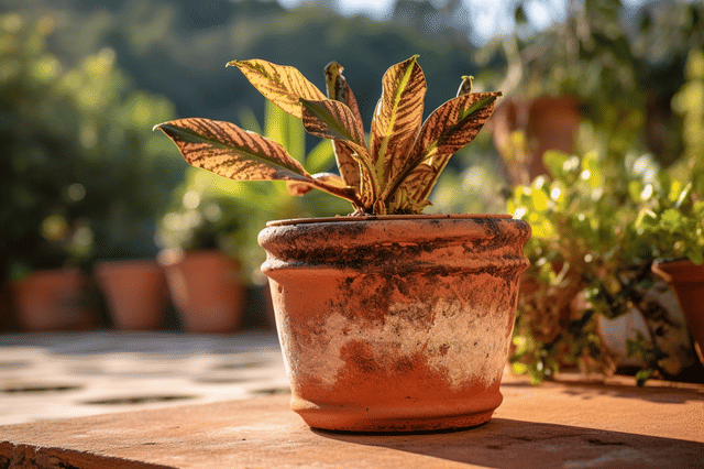 Philodendron met problemen buiten Philodendron met problemen buiten
