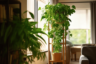 Plant growing on a trellis Plant growing on a trellis