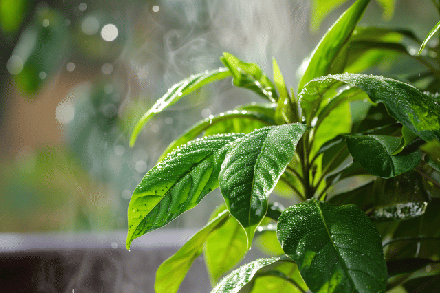 Plant met hoge luchtvochtigheid Plant met hoge luchtvochtigheid