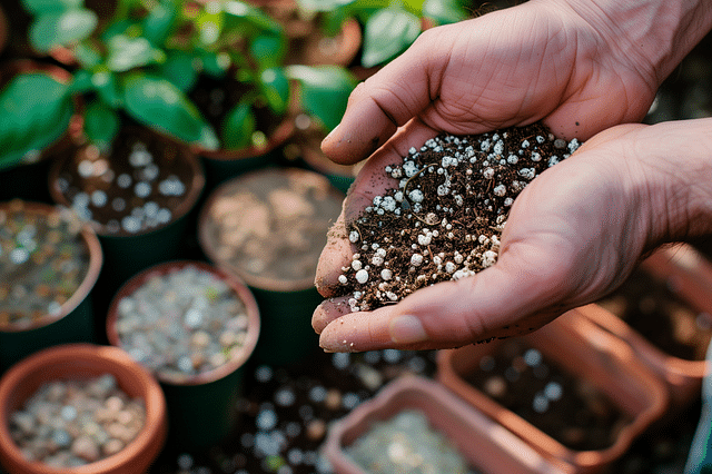 Soil with perlite