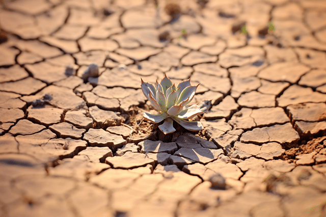 Vetplant in een woestijn Vetplant in een woestijn