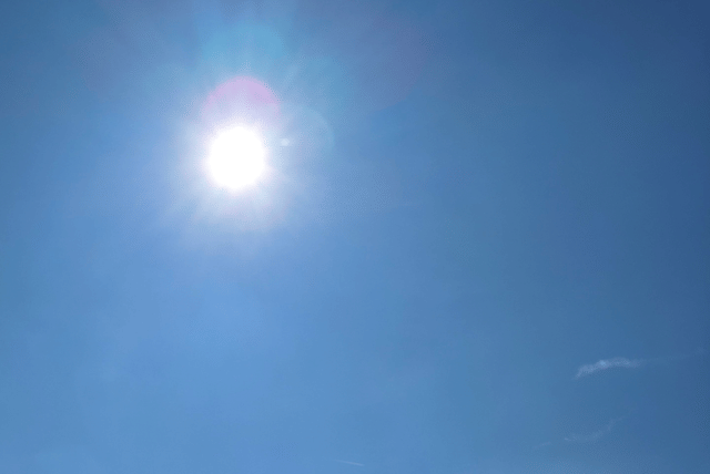 Zon in de lucht