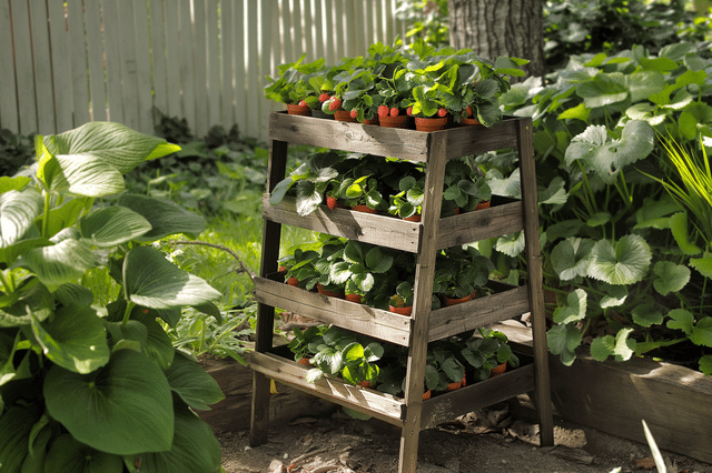 Gelaagde aardbeientuin Gelaagde aardbeientuin