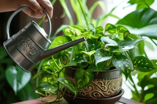 Golden Pothos in a bright place Golden Pothos in a bright place