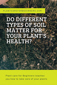 Doen verschillende soorten grond ertoe voor de gezondheid van je plant?