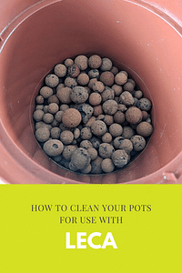 How to clean your pots for use with Leca