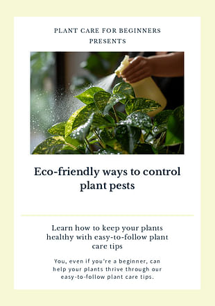 Eco-friendly ways to control plant pests