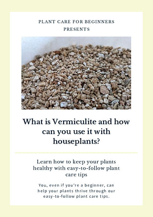 What is Vermiculite and how can you use it with houseplants?