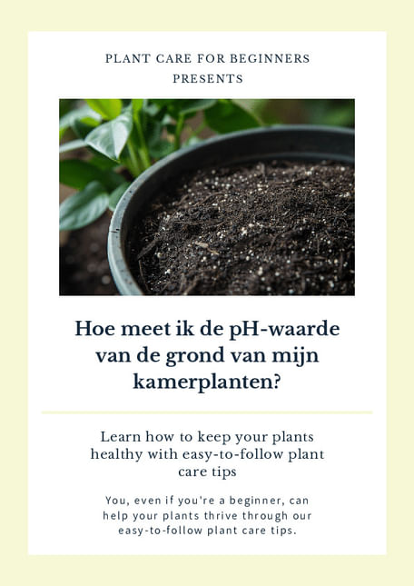 Hoe meet ik de pH-waarde van de grond van mijn kamerplanten?