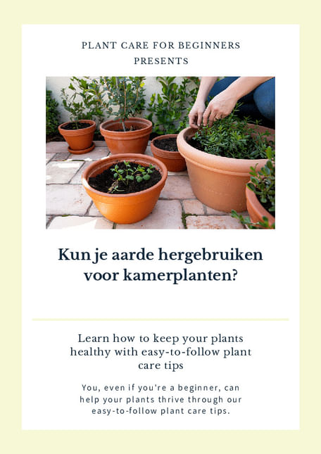 Kun je aarde hergebruiken voor kamerplanten?