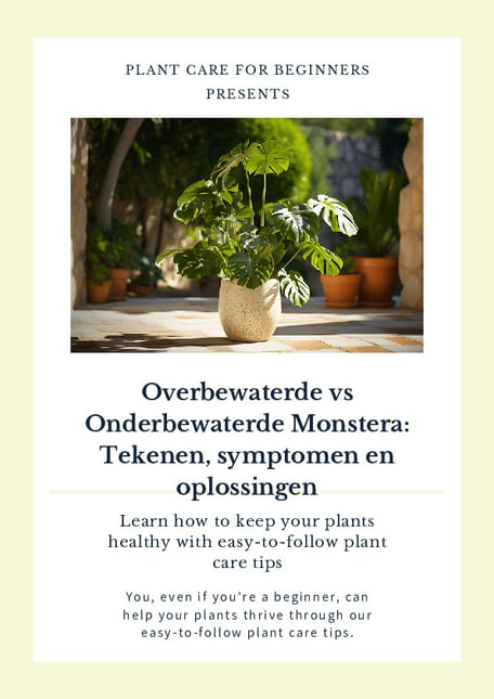 Overbewaterde vs Onderbewaterde Monstera: Tekenen, symptomen en oplossingen