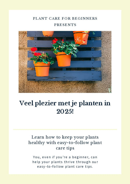 Veel plezier met je planten in 2025!